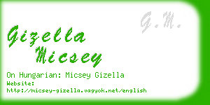 gizella micsey business card